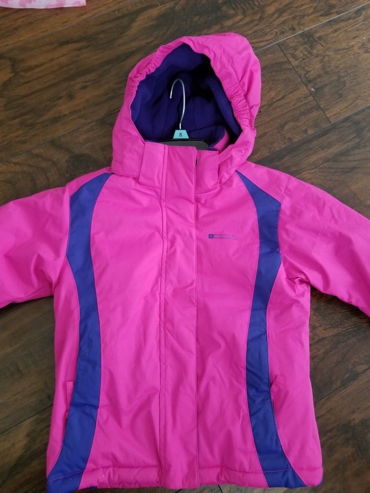 Girls Pink Heavy Jacket