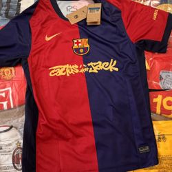 Limited Travis Scott Barcelona Soccer Jersey