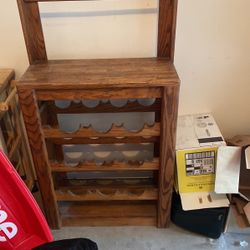 Bar Rack With Wine Storage