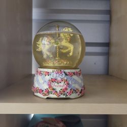 Friends Snow Globe Carousel Horse