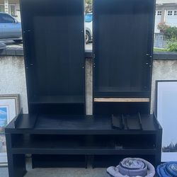 IKEA Bookshelves And TV Stand