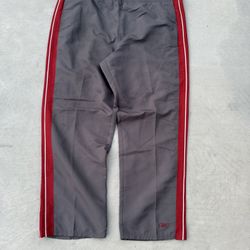 Grey and red Reebok track pants size XL