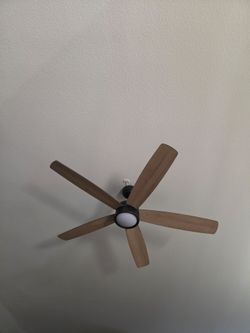 Modern 52" Ceiling Fan with LED Light & Remote – Like New
