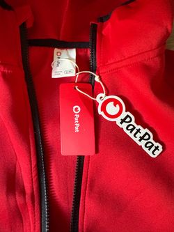 PatPat Kids Red Zip-Up Jacket Size 8-9Y