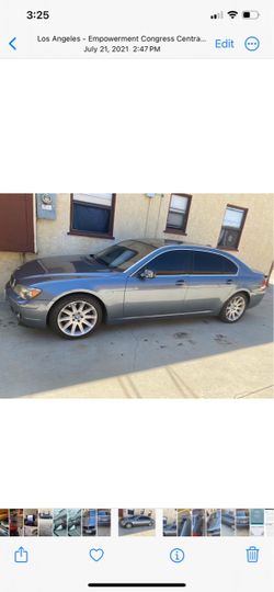 BMW 750 li 2006 blue