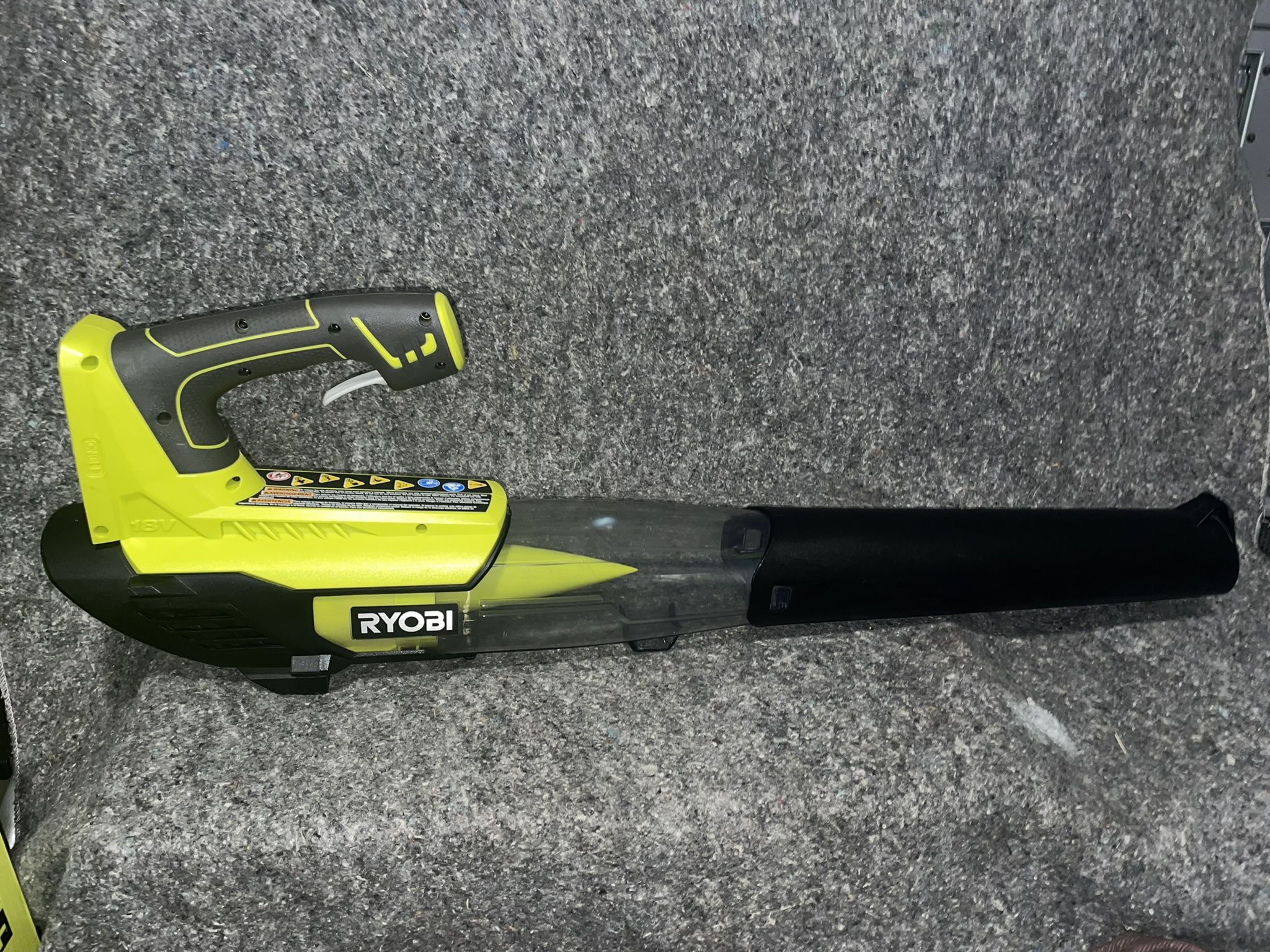 RYOBI ONE+ 18V 100 MPH 280 CFM Cordless Battery Variable-Speed Jet Fan Leaf Blower (Tool Only)
