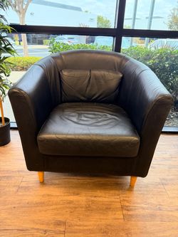 Black leather chairs 4