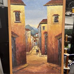 Very nice hand painted frame .