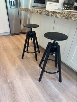 IKEA DALFRED adjustable height stools