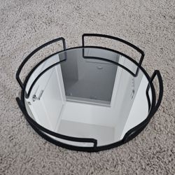 Rounded Mirrored Vanity Tray