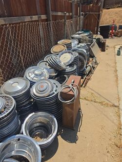 Vintage hubcaps