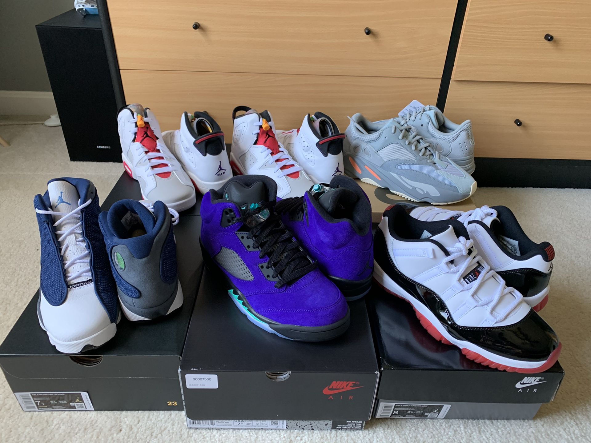 Jordan and Yeezy Size 7 - 8 LOT