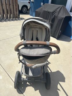 Nuna gray stroller