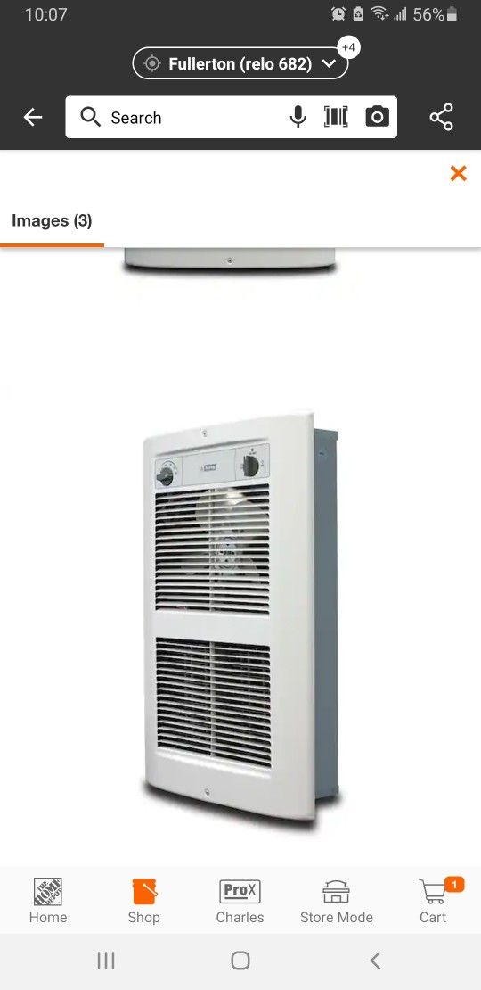 KING LPW2445T S2 WD R 4500W 240V Large Pic A Watt Decorative Wall Heater