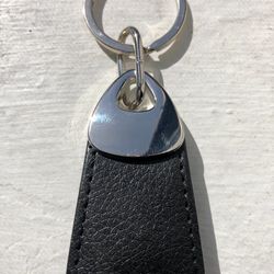 Black Leather Keychain