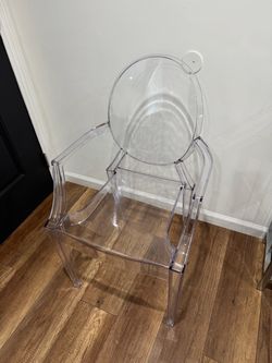 Clear Ghost Vanity Chair