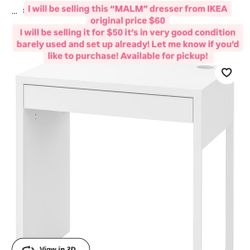 malm IKEA Desk