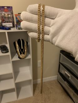 Cuban link set 6mm (gold layered)