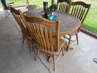 Strong Oak Wood Dining Table.