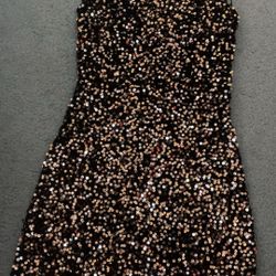 Black And Gold Dress For Girls