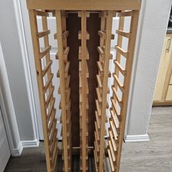 Sturdy Wood Wine Rack 