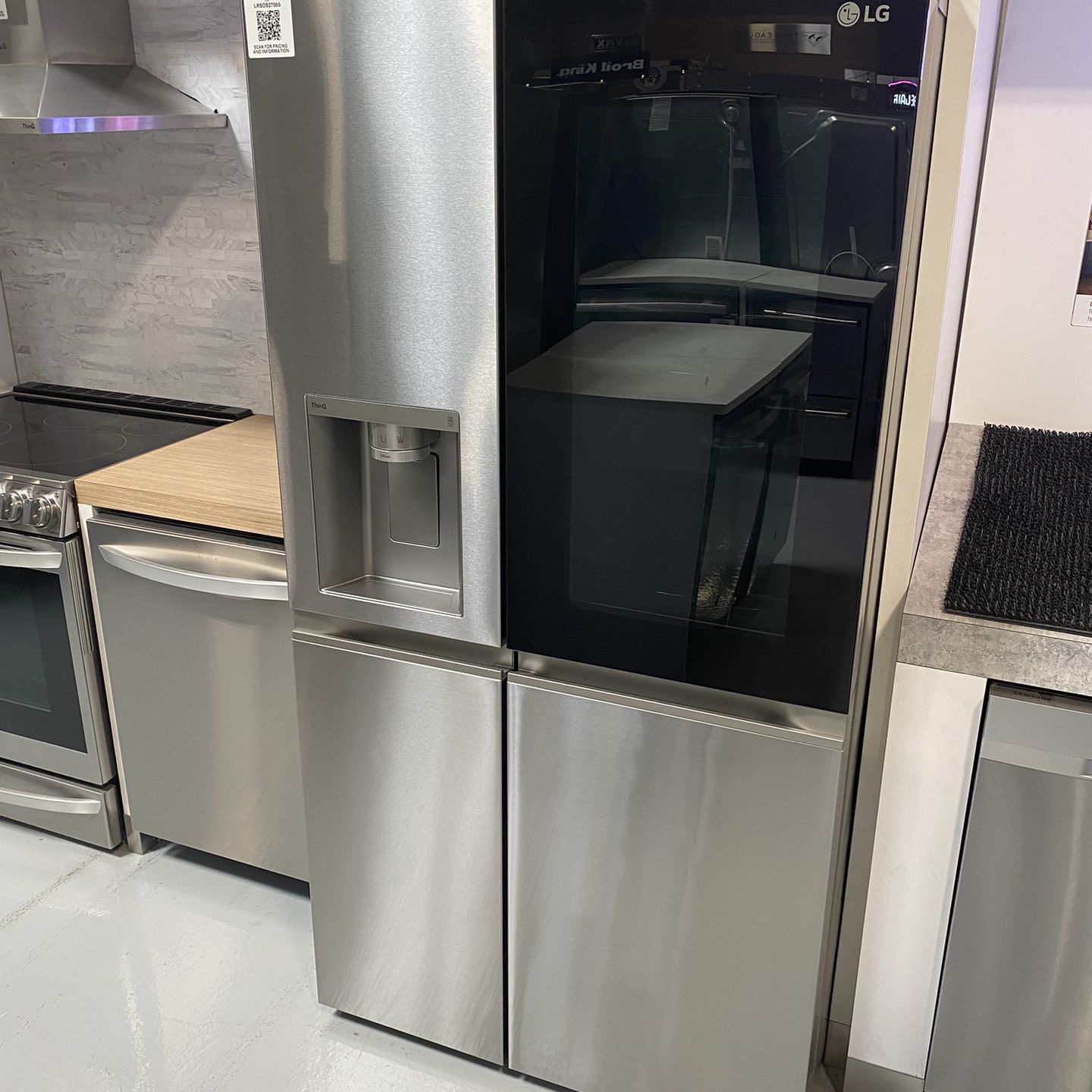 Stainless Steel 27 Cu. Ft. Side-by-Side InstaView Refrigerator 