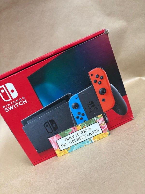 Nintendo Switch V2 Gaming Console New - Pay $1 today and pay the rest later -