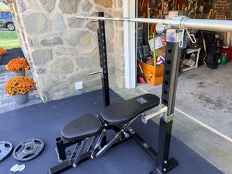 Body Pro Adjustable Weight Bench with Squat Rack