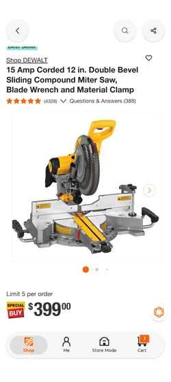 DeWalt double bevel slide saw
