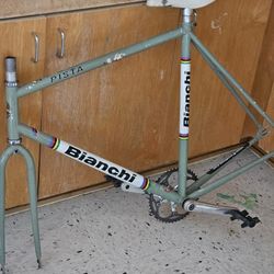 Bianchi Pista Track Bike Frameset Fixed Gear Fixie Single Speed Road Gravel