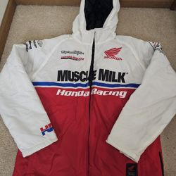 HONDA/MUSCLE MILK TEAM PARKA JACKET SIZE XL