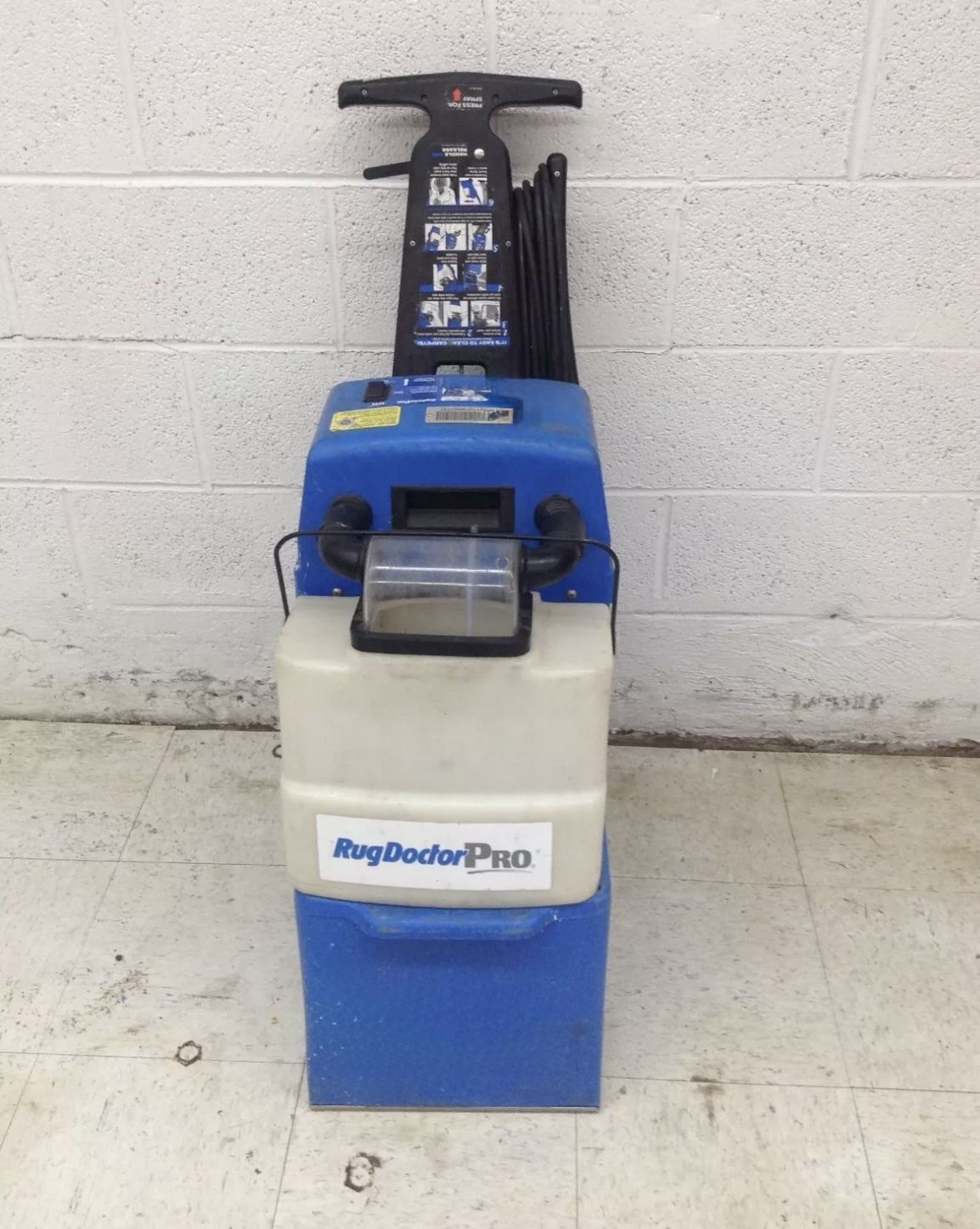 Rug Doctor Carpet Upholstery Cleaner WT-C2A Shampooer Extractor Hot Water Clean