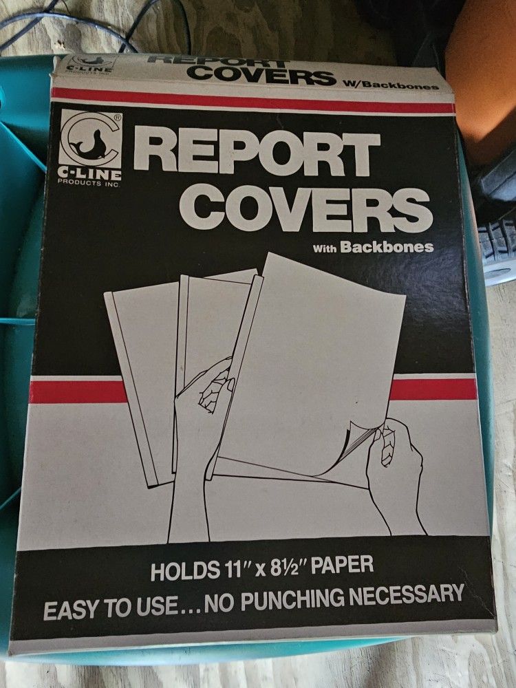 39 Report Covers with Backbones/Never Been Used