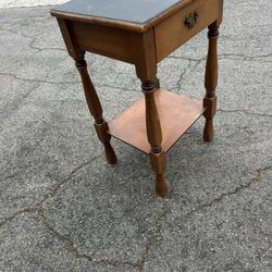 Side Table With  Chalk Board Top  and Storage Drawer