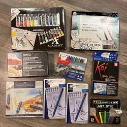 Art Supplies Water Colors, Pastels And More 