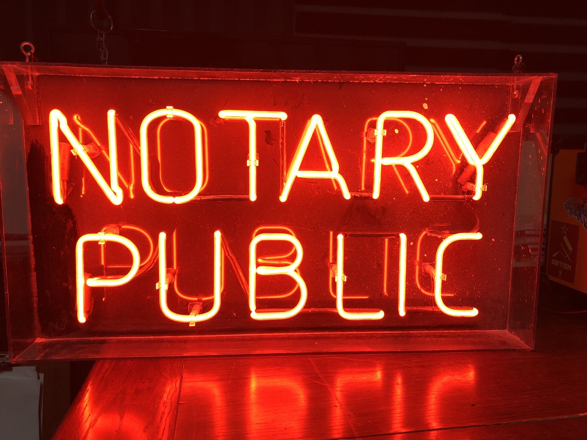Notary Public Neon Sign