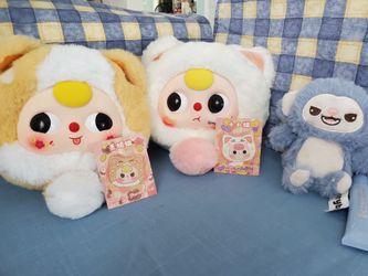 Baby Three Fortune Cats Zipper Bags and BeautyBu Keychain-p/u in Gilbert