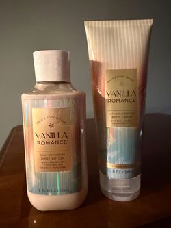 Bath & Body Works Vanilla Romance Lotion & Body Cream Set