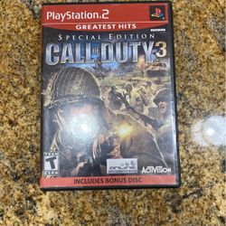 Call of Duty 3 - Special Edition w/ Bonus Disc (PlayStation 2, 2007)
