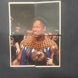 The Rock Rookie 4 Piece Sticker Set 1997 Panini
