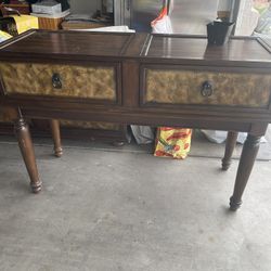 Four  Piece Table Set. 2 End, Sofa And Coffee Table 