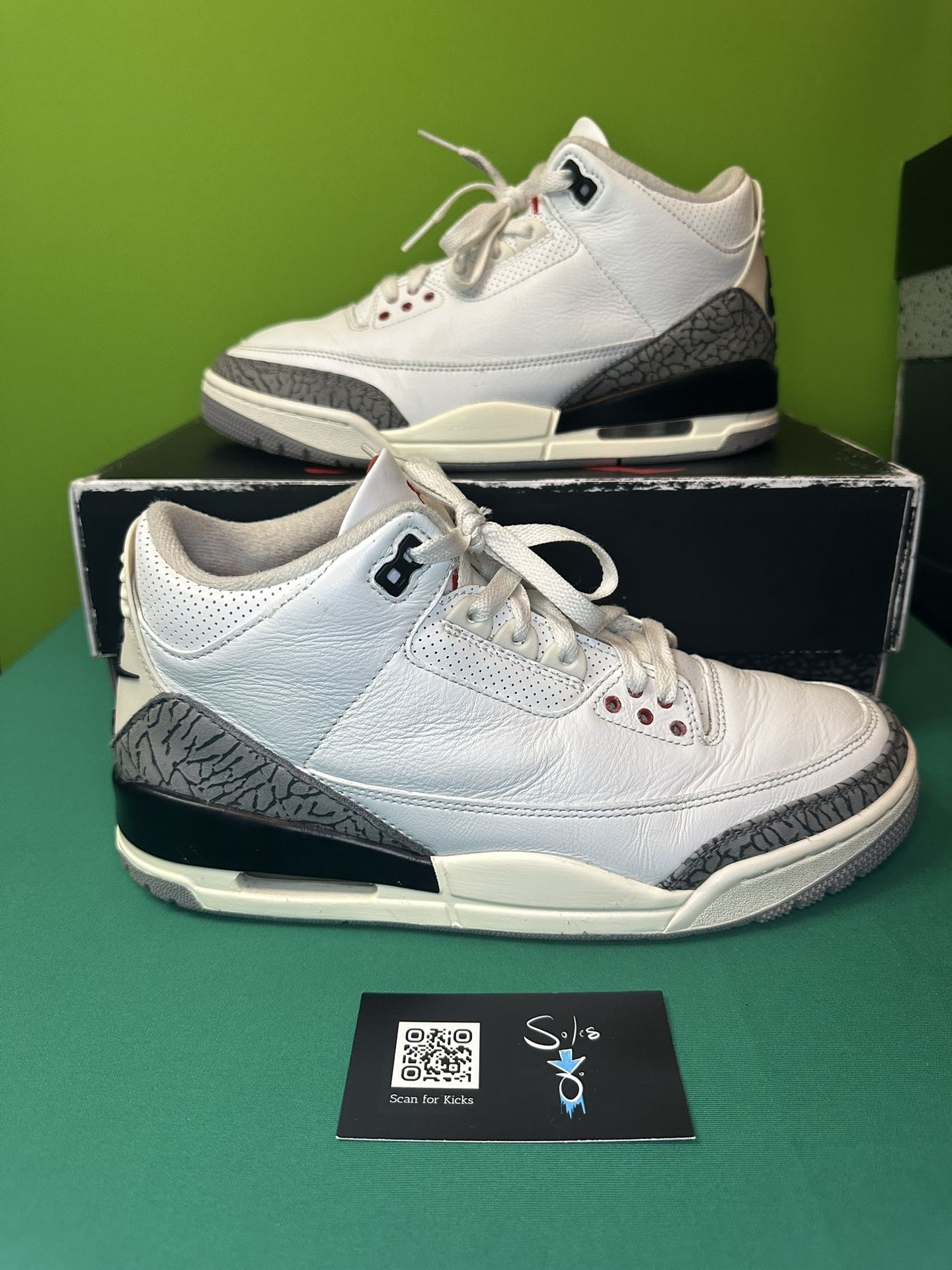 Air Jordan 3 Retro “White Cement Reimagined” USED Size 9 OG ALL DN3707-100