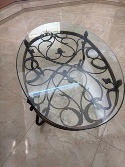 Coffee table and end table glass top