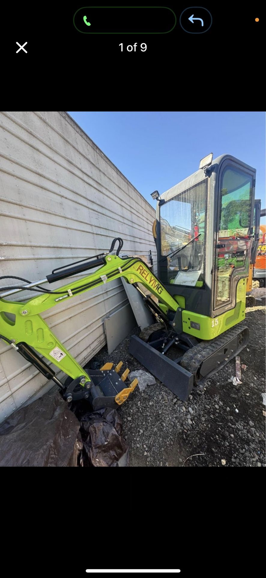 Mini Excavator Tractor Skid Steer