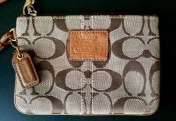 Coach Logo Wristlet