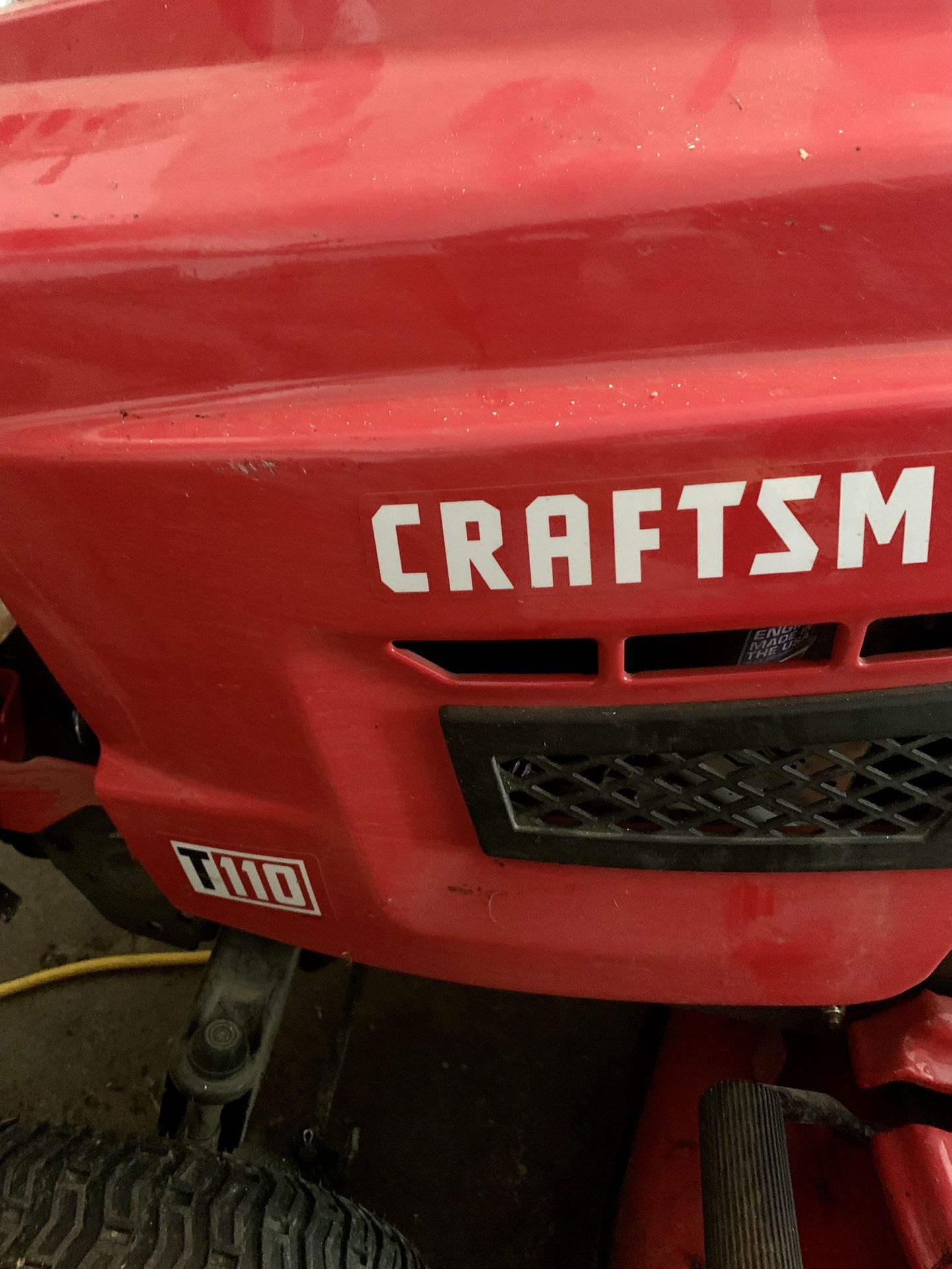 Working Craftsman T110 42” Riding Lawn Mower - Starter Business Or Parts