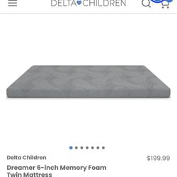 Delta Dreamer 6 Inch Memory Foam Twin Mattress.- No color