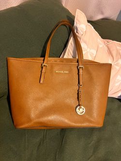 Michael Kors Brown Saffiano Leather Tote Bag