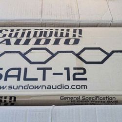 Like New Sundown Audio Salt Series Monoblock Digital Class-D Amplifier (SALT-12 12000W Rms)