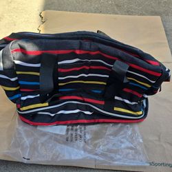 Striped Duffle Bag